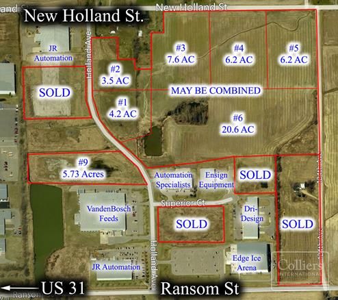 Holland Commerce Park: 12050 New Holland St, Holland, MI 49424